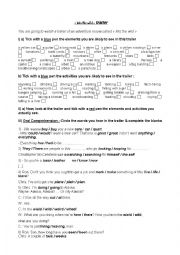 English Worksheet: Into the wild trailer worksheet