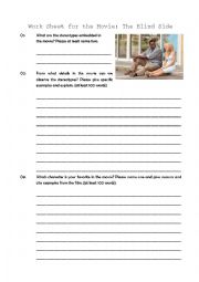 The Blind Side movie worksheet