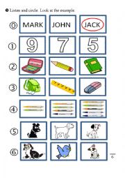 English Worksheet: New Happy Street 1 test Units 1 and 2 Part 1 (with key)