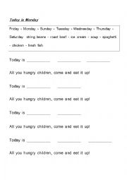 English Worksheet: Listening comprehension