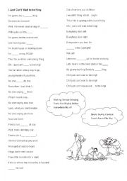 English Worksheet: Lion King - I just cant wait to be king