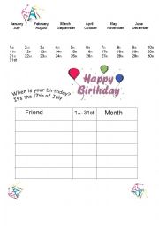 When is your birthday?