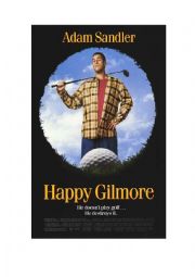 English Worksheet: Happy Gilmore: Listening, Vocab, Questions