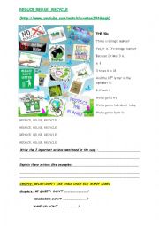 English Worksheet: Protect the environment-Imperative