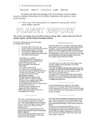 English Worksheet: CLIL PROJECT about recycling