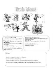 English Worksheet: Music Idioms