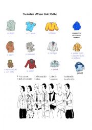 upper body clothes vocabulary