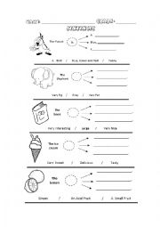 English Worksheet: Learning to Describe