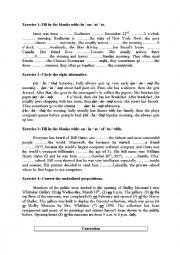 English Worksheet: Prepositions Practice