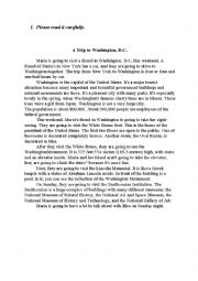 English Worksheet: Going to