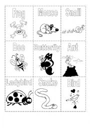 English Worksheet: Mini Book Animals part3