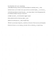 English Worksheet: -ED OR -ING