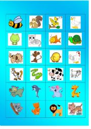 ANIMAL MEMORY GAME