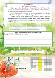 English Worksheet: Fairy tale (Reading and Grammar Lab)