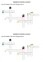 crossword fairy tale vocabulary