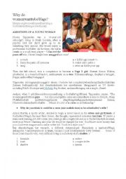 English Worksheet: Footballers wives + Amy Winehouse song 