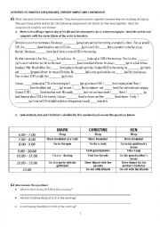 English Worksheet: QUIZ TO PRACTICE LIKES/DISLIKES-PRESENT SIMPLE AND CONTINUOUS