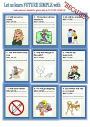 English Worksheet: Let us learn FUTURE SIMPLE using 
