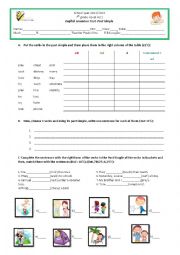 English Worksheet: Past simple