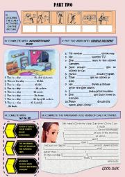 English Worksheet: THE TWINS ROUTINE (PART TWO)