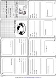 English Worksheet: Our Song Mini Book