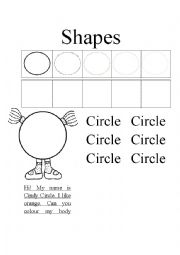 English Worksheet: Shapes - Circle