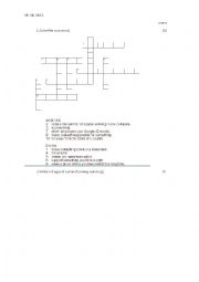 English Worksheet: Vocabulary test