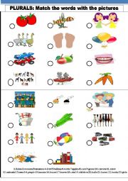 English Worksheet: Plurals