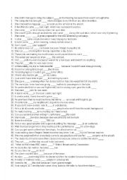 English Worksheet: Phrasal verbs