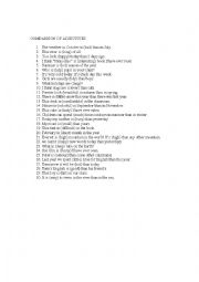 English Worksheet: comparison of adjectives