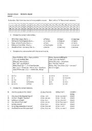 English Worksheet: ENGLISH EXAM  7th. 