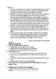 English Worksheet: end term test N3-9th form