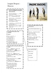 English Worksheet: Demons Imagine Dragons