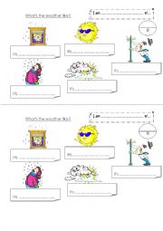 English Worksheet: weather