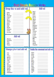 English Worksheet: Past Simple Regular Verbs