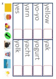 PHONICS Yy - reading