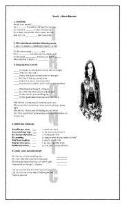 English Worksheet: Ironic - Alanis Morissette