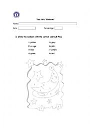 English Worksheet: Welcome back