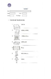 Test furnitures and verb to be in past 