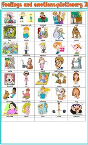 English Worksheet: Feelings and emotions 2