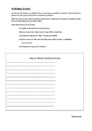English Worksheet: Language 9th form