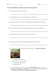 English Worksheet: Braveheart Movie Questions