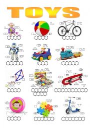 English Worksheet: Toys 