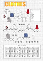 English Worksheet: CLOTHES