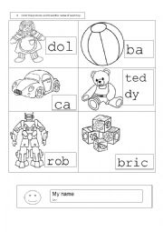 English Worksheet: Toys