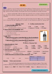 English Worksheet: Big Ben