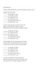 English Worksheet: Killing me Softly - Present Continuous Fill-in the gaps