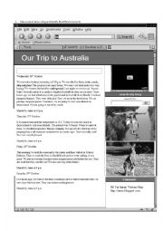 English Worksheet: Reading Blog