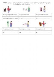 English Worksheet: FUTURE: GOING TO