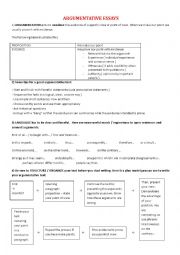 analyzing an argumentative essay worksheet